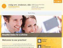 Tablet Screenshot of andersonendo.com